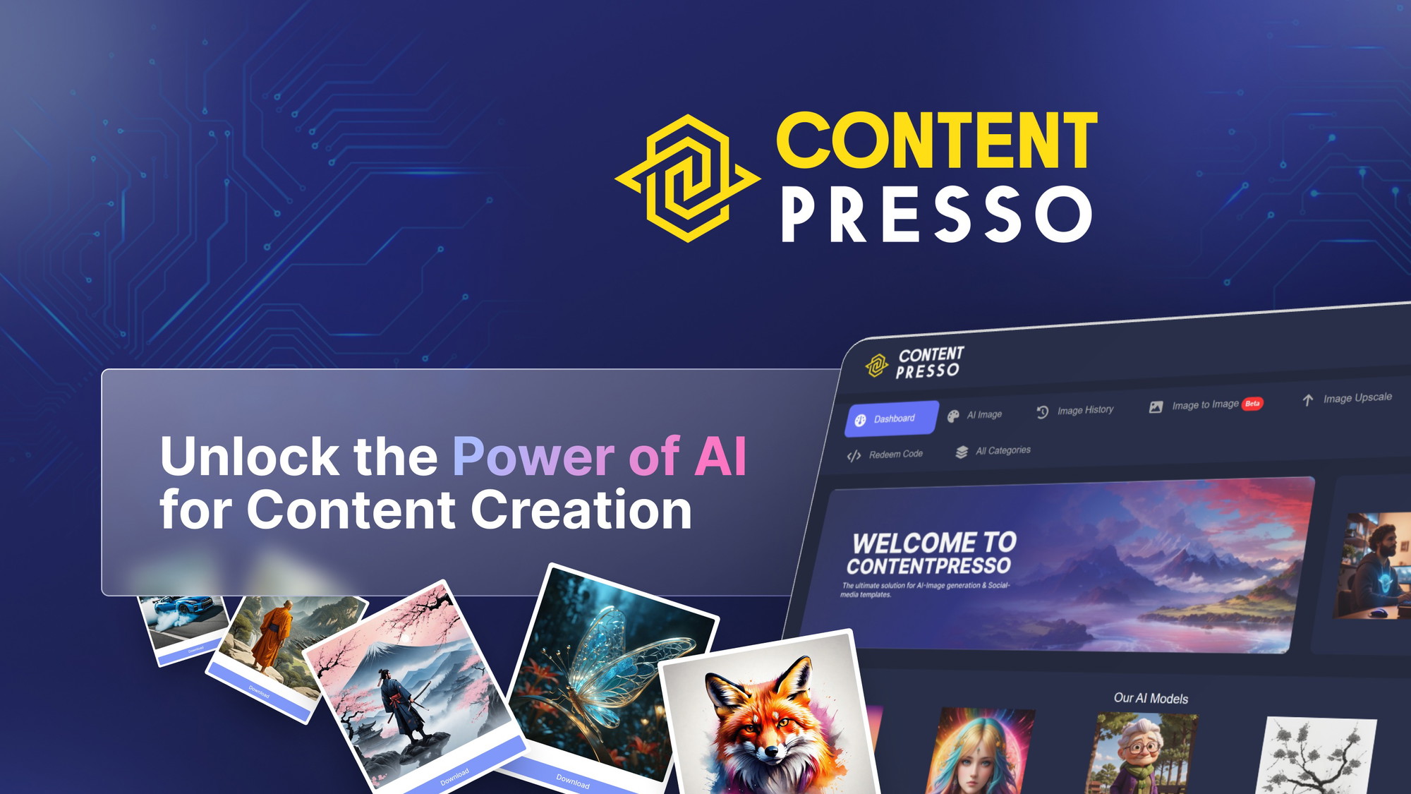 ContentPresso - AI Image + Social Media Canva Templates