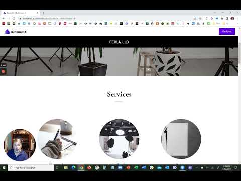 Tutorial:  Creating business websites in seconds with Butternut AI