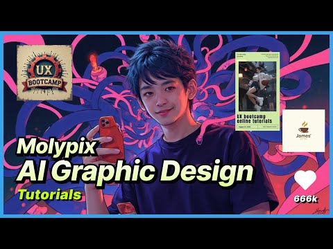 Molypix Ai Tutorial: Making Poster& Logo & Invitations by AI in 2 mins | Step By Step Guide