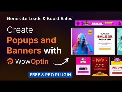 Free WooCommerce Popup Plugin | WordPress Popups and Banners | WowOptin Tutorial