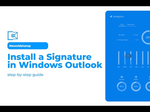 How to install a signature in Outlook on Windows?