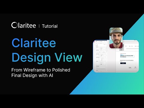 From Wireframe to Polished Final Design with AI | Claritee Design View