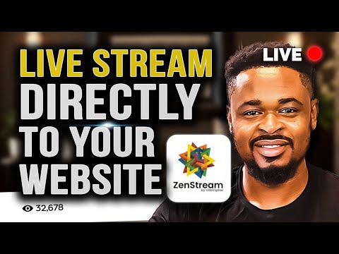How to Embed Live Streaming Video on Your Website Using ZenStream Live