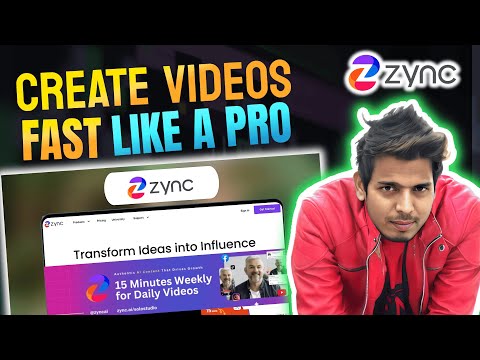 Create Videos Like a Pro using Ai: Zync Review & Tutorial