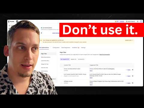 I Let AI Run My SEO for 30 Days (Arvow Review) - is AI SEO better than Humans?
