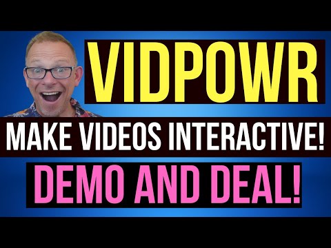 VidPowr Demo : Make your videos interactive, add email sign up, any form or ads to your videos