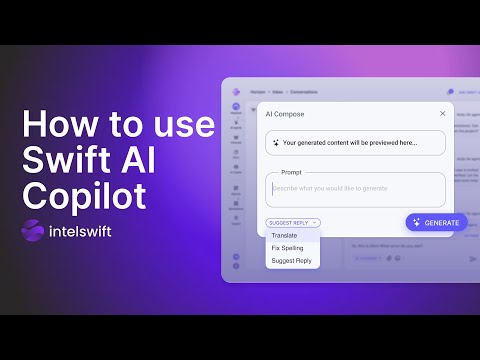 How to work with Swift AI Copilot at Intelswift