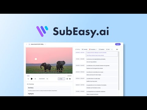 SubEasy: Accurate AI-driven transcription & translation with perfect timing and seamless formatting.