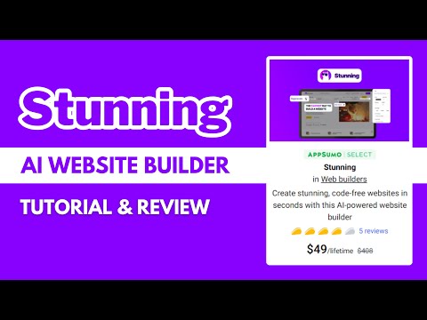 Stunning.so Tutorial & Review 2024 | Best AI Website Builder Lifetime Deal 🔥