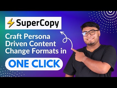 Supercopy.AI Review | Craft Persona Driven Content Change Formats in One Click