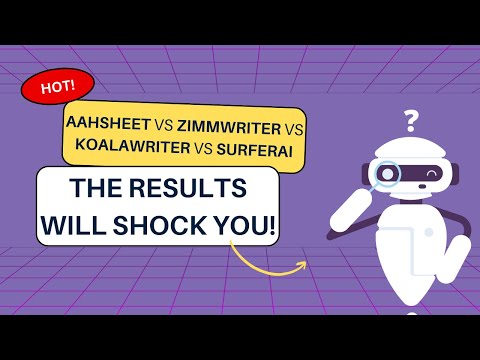 Aahsheet vs Zimmwriter vs KoalaWriter vs SurferAI: AI Writing Tool Pros and Cons