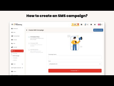 How to Create an SMS Campaign Using Easify? | Easify Marketing | Tutorial